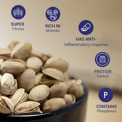 Nutraj Iranian Roasted & Salted Pistachios Inshell (Pista) 250gm