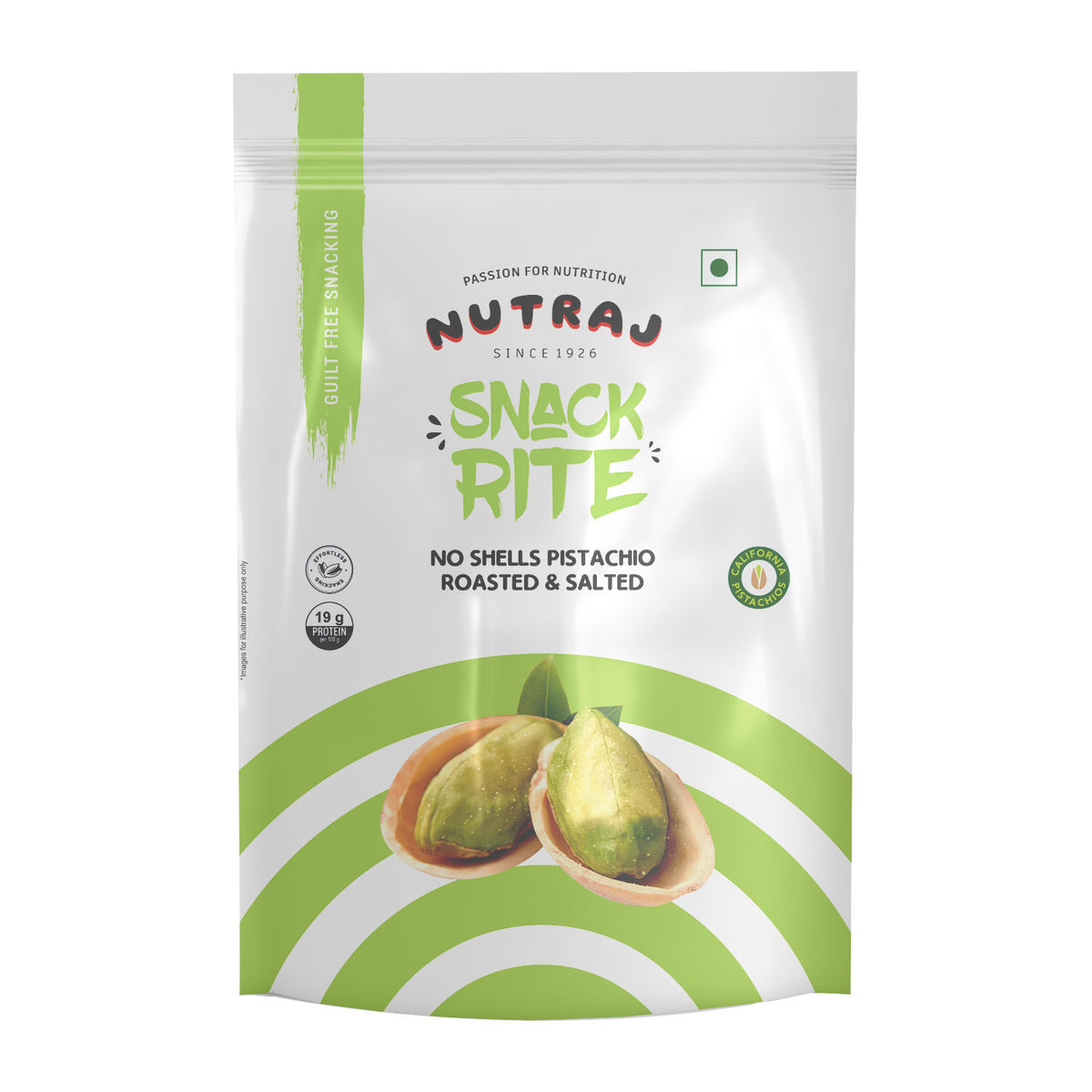 Nutraj Snackrite No Shell California Pistachio Kernels 100g