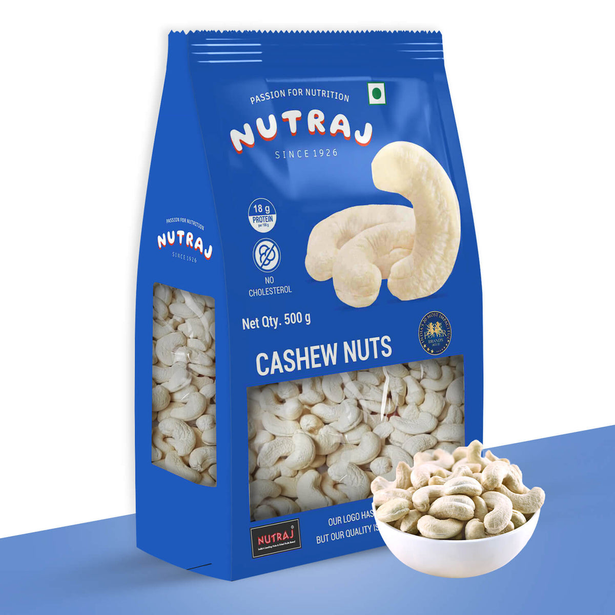 Nutraj Premium Cashew Nuts (Kaju) 500gm (W320)